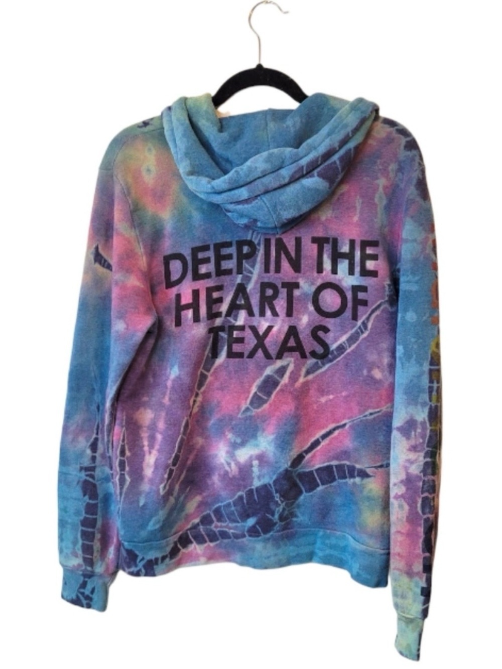 Aviator Nation ACL 2014 Austin City Limits Tie Dye Zip Hoodie Medium Rare - Picture 2 of 7